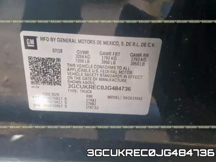3GCUKREC0JG484736 фото 2