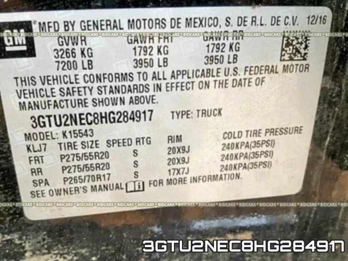 3GTU2NEC8HG284917 фото 2