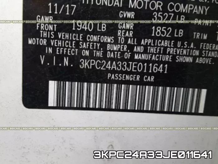 3KPC24A33JE011641 фото 2