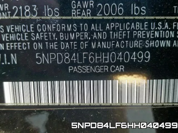 5NPD84LF6HH040499 фото 2