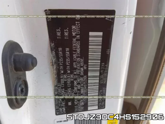 5TDJZ3DC4HS152906 фото 2