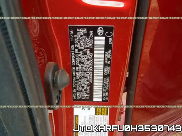JTDKARFU0H3530743 фото 2