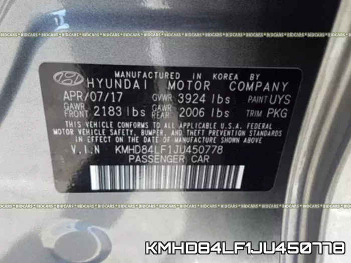 KMHD84LF1JU450778 фото 2