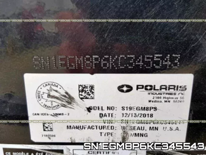 SN1EGM8P6KC345543 фото 2