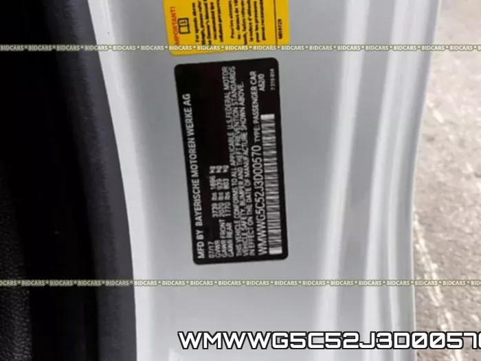WMWWG5C52J3D00570 фото 2