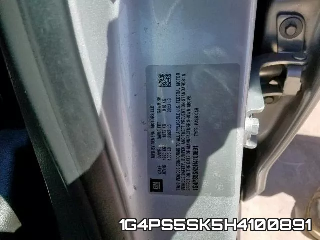 1G4PS5SK5H4100891 фото 2