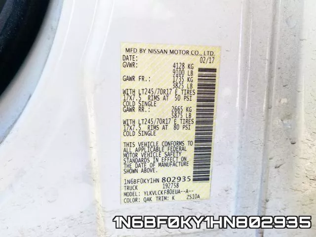 1N6BF0KY1HN802935 фото 2