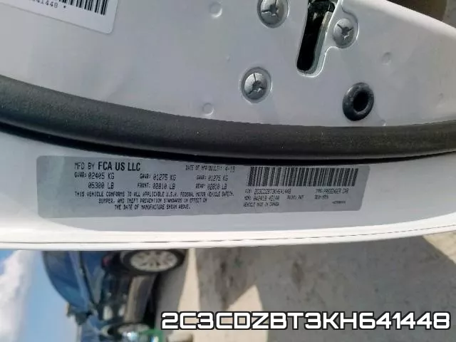 2C3CDZBT3KH641448 фото 2