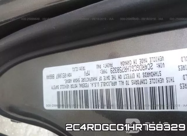 2C4RDGCG1HR758329 фото 10