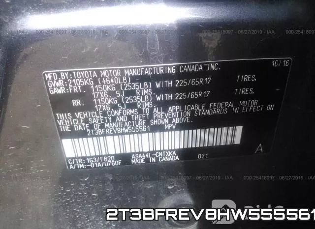 2T3BFREV8HW555561 фото 10