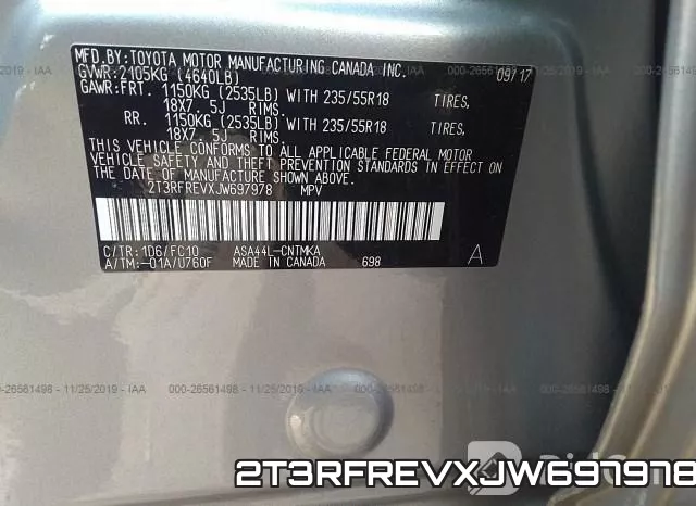 2T3RFREVXJW697978 фото 10