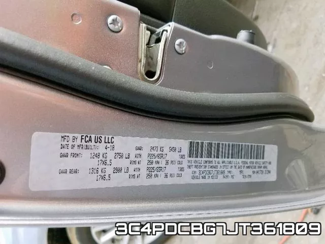 3C4PDCBG7JT361809 фото 2