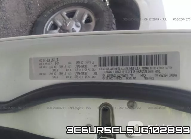 3C6UR5CL5JG102893 фото 10