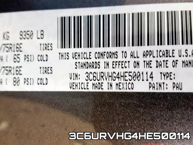 3C6URVHG4HE500114 фото 2