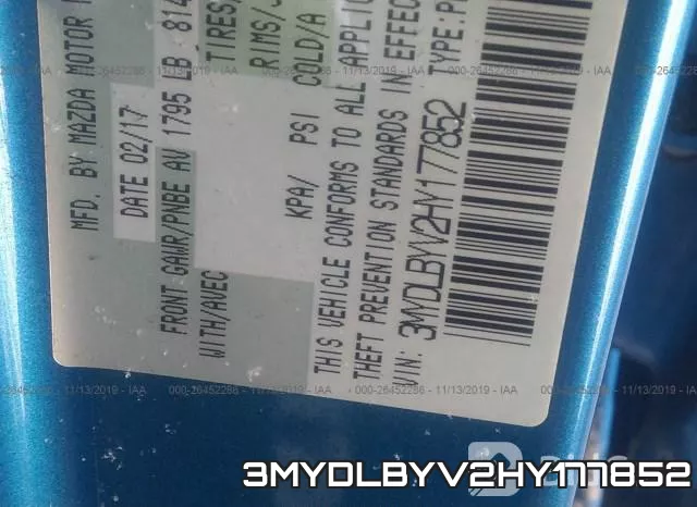 3MYDLBYV2HY177852 фото 10