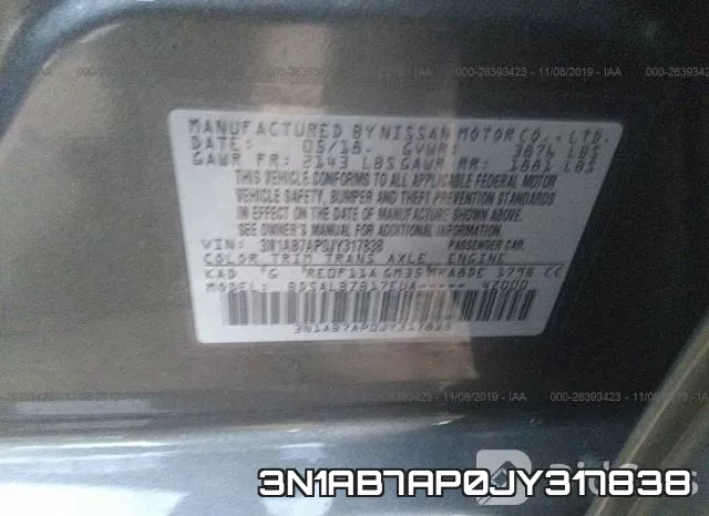 3N1AB7AP0JY317838 фото 10
