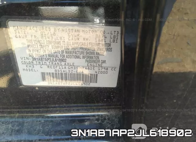 3N1AB7AP2JL618902 фото 10