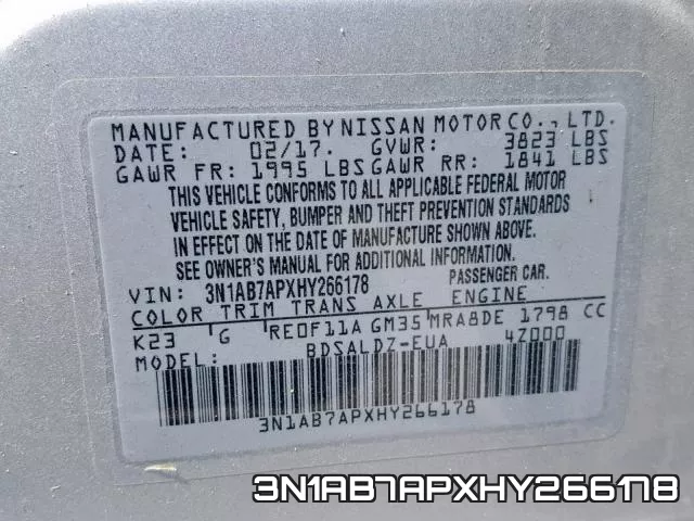 3N1AB7APXHY266178 фото 2