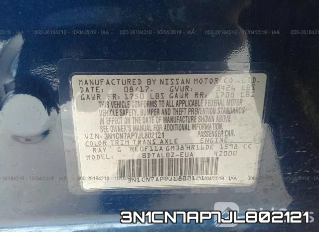 3N1CN7AP7JL802121 фото 10