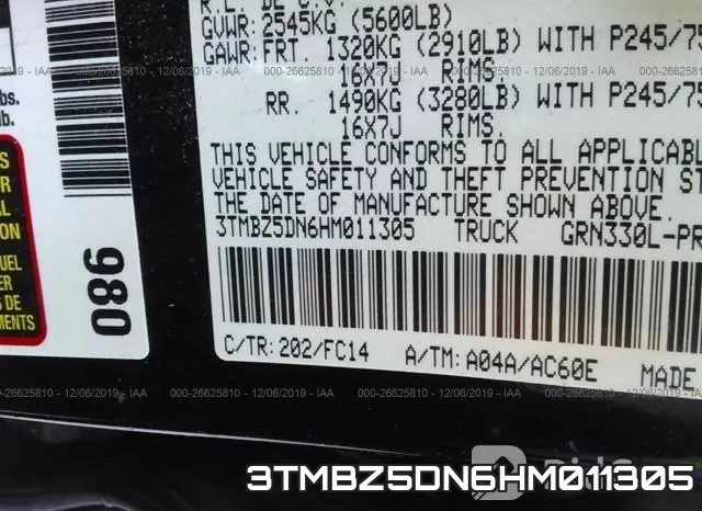 3TMBZ5DN6HM011305 фото 10