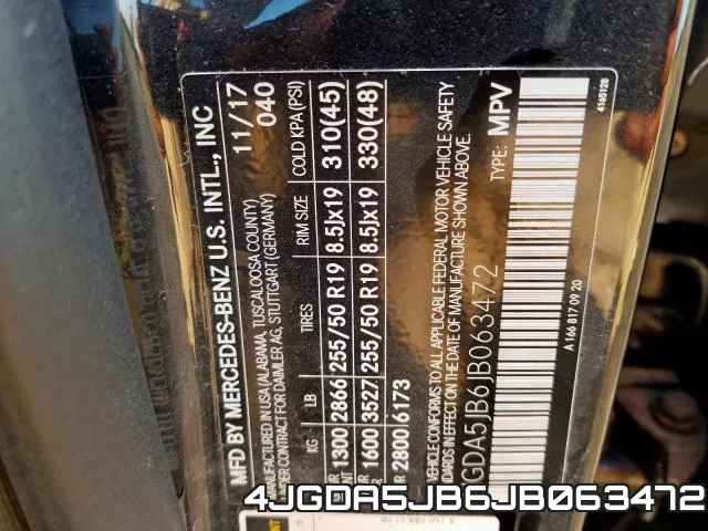 4JGDA5JB6JB063472 фото 2