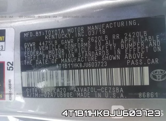4T1B11HK8JU603723 фото 10