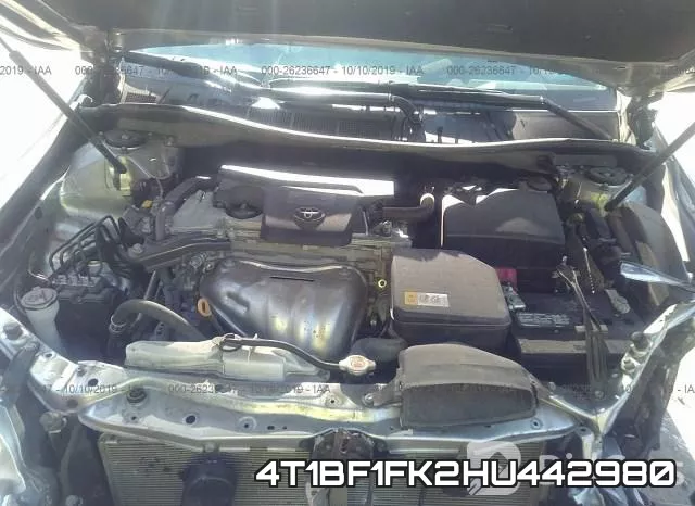 4T1BF1FK2HU442980 фото 2