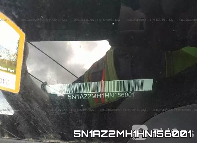 5N1AZ2MH1HN156001 фото 10
