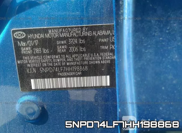5NPD74LF7HH198868 фото 10