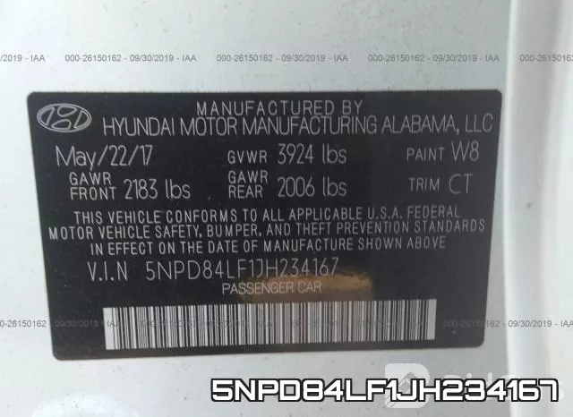 5NPD84LF1JH234167 фото 9