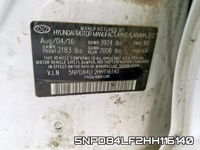 5NPD84LF2HH116140 фото 2