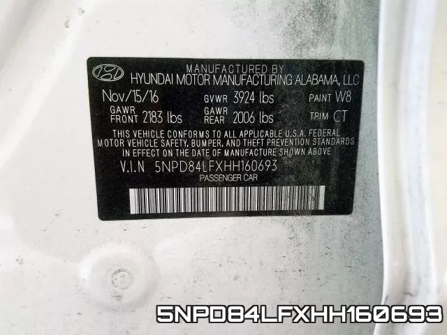 5NPD84LFXHH160693 фото 2