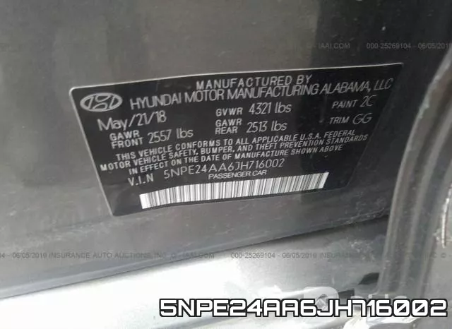5NPE24AA6JH716002 фото 10