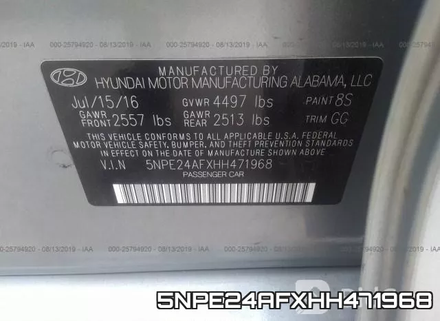 5NPE24AFXHH471968 фото 10