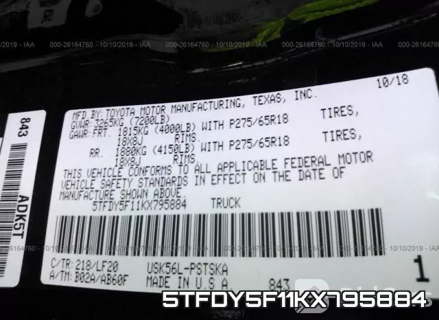5TFDY5F11KX795884 фото 10