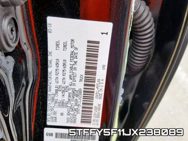 5TFFY5F11JX238089 фото 2
