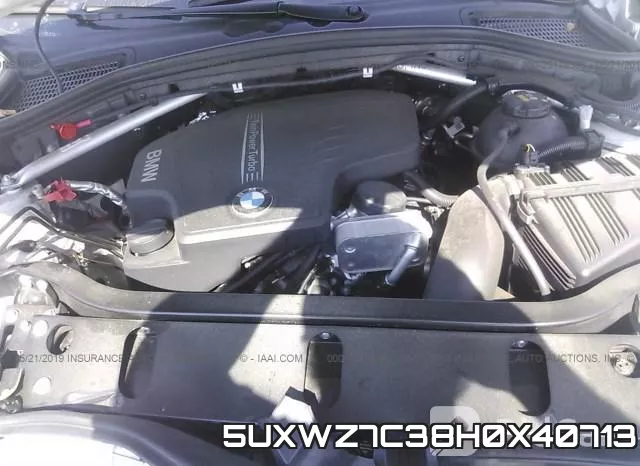 5UXWZ7C38H0X40713 фото 2