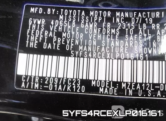 5YFS4RCEXLP016161 фото 10
