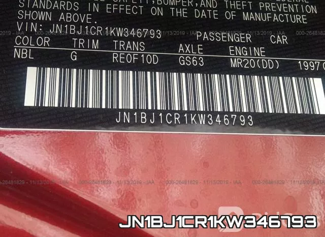 JN1BJ1CR1KW346793 фото 10