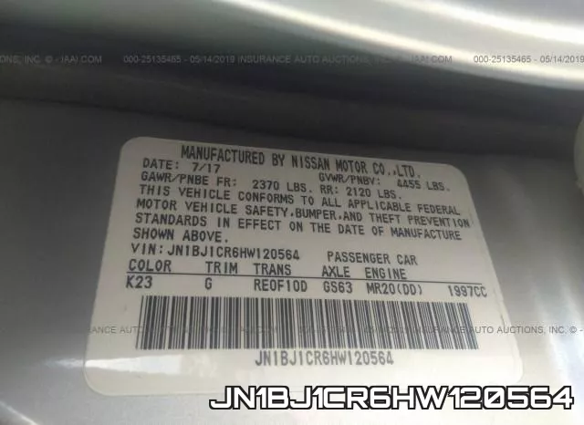 JN1BJ1CR6HW120564 фото 10