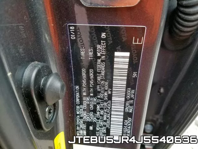 JTEBU5JR4J5540636 фото 2