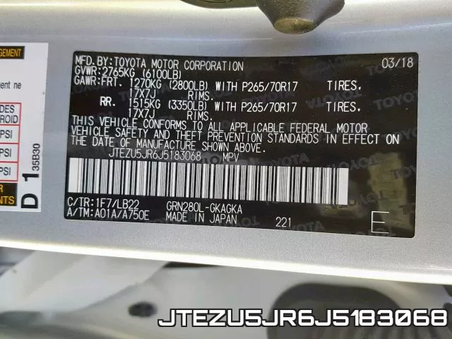 JTEZU5JR6J5183068 фото 2