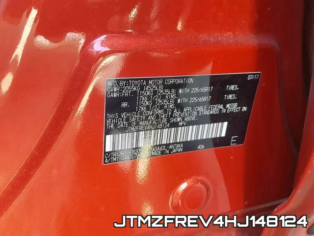 JTMZFREV4HJ148124 фото 2