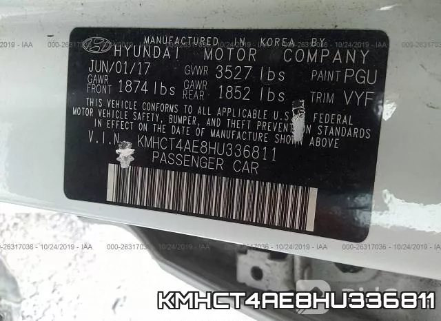 KMHCT4AE8HU336811 фото 10