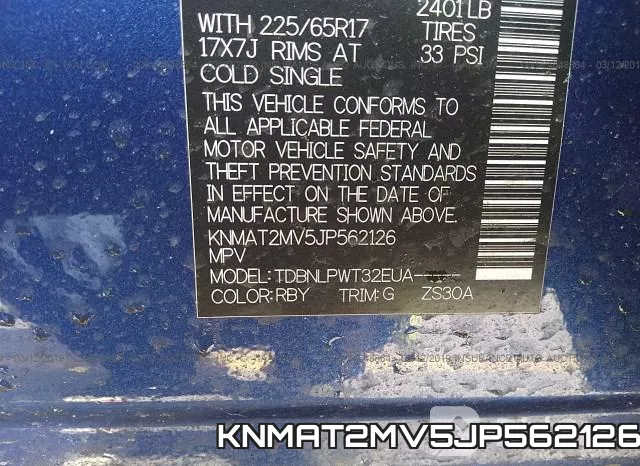 KNMAT2MV5JP562126 фото 10