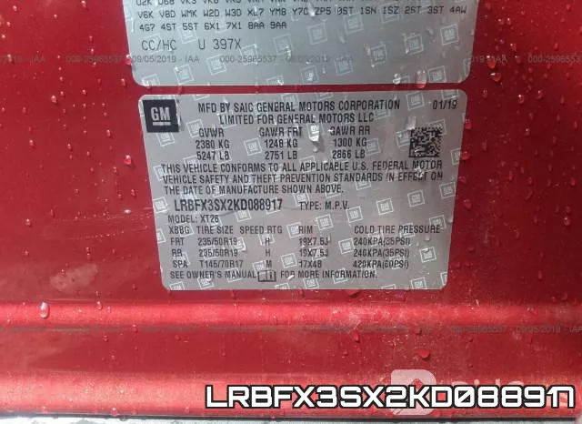 LRBFX3SX2KD088917 фото 10