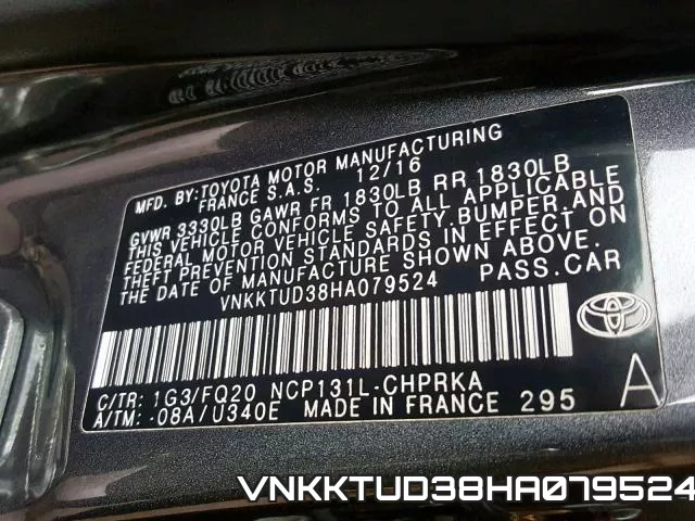 VNKKTUD38HA079524 фото 2
