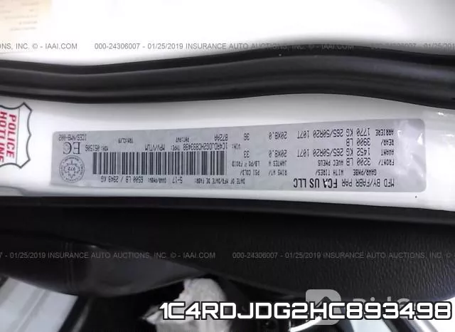 1C4RDJDG2HC893498 фото 9