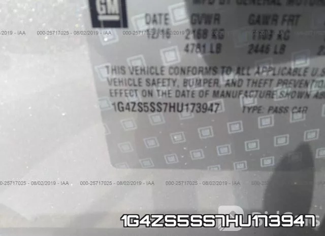 1G4ZS5SS7HU173947 фото 10