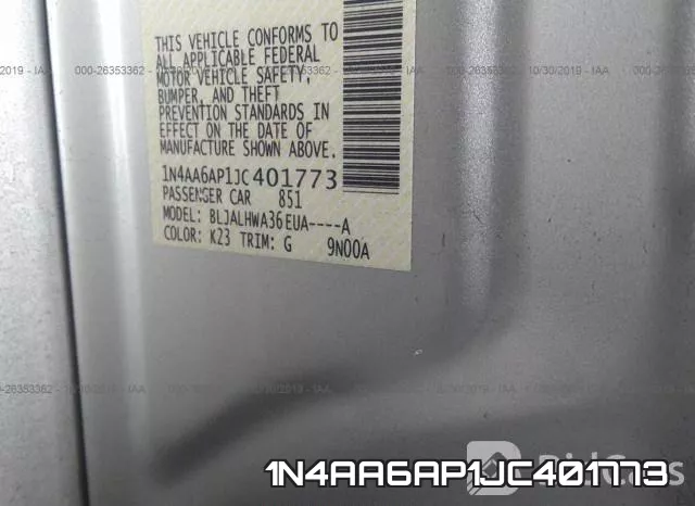 1N4AA6AP1JC401773 фото 10